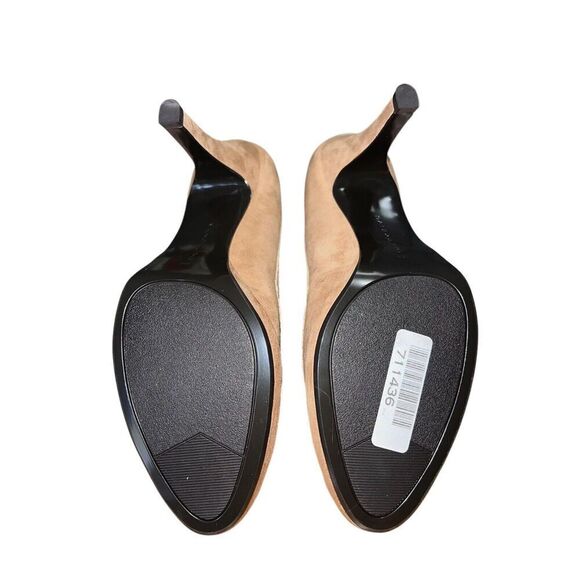 Bandolino Debba - Light Natural - Suede Peep Toe Women’s Sz 10 NWB - Picture 9 of 11